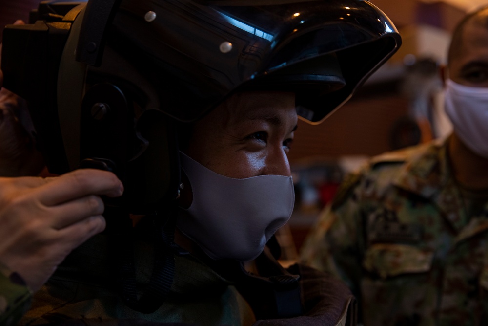 JSDF Members visit CATC Camp Fuji for a tour around the base