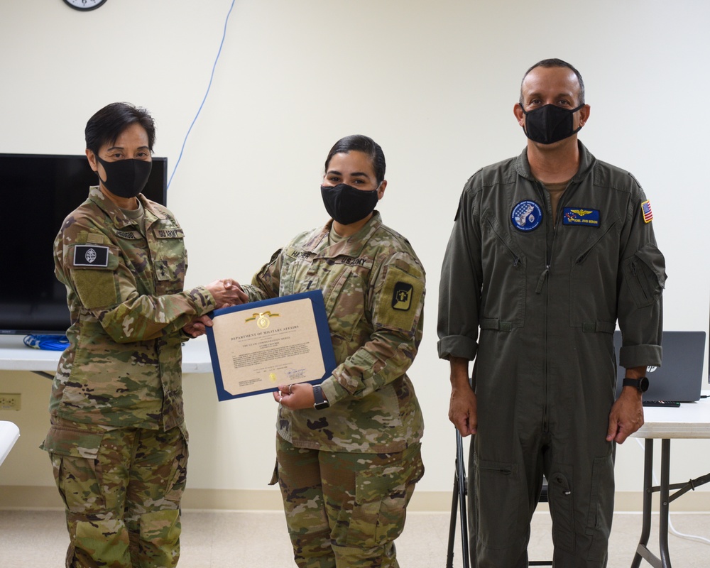 Medical Support Staff Recieve Awards for Defense Support of Civil Authorities Mission at Guam Memorial Hospital