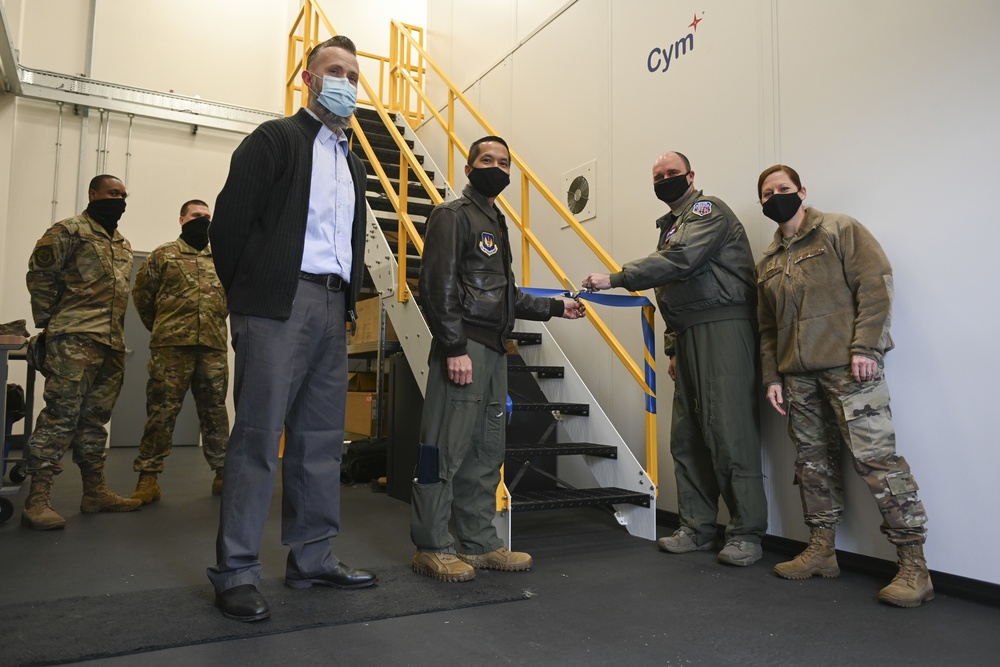 100th ARW cuts ribbon on Boom Operator Weapon System Trainer