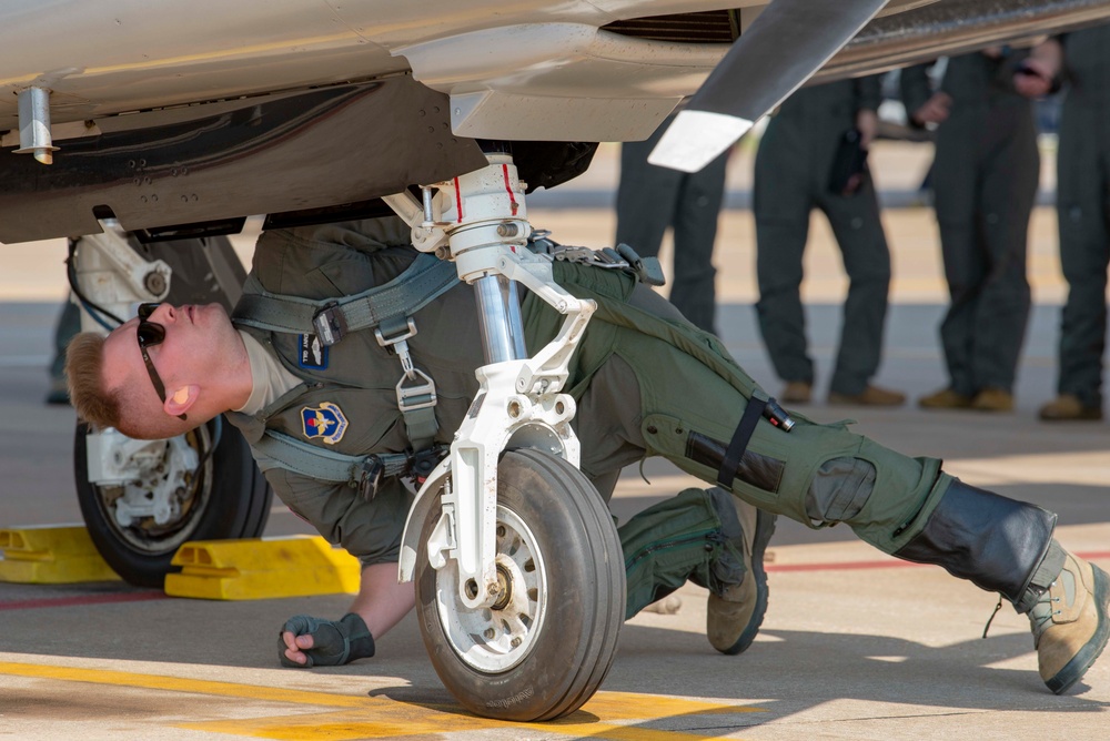 Student Pilot Prepares for His First Solo Flight