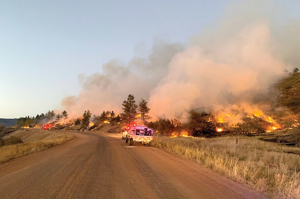 Carson firefighters battle Mother Nature