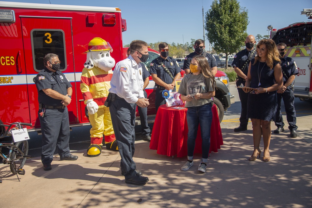 MCB Camp Lejeune students know fire safety, awarded for Fire Prevention Week Poster and Essay Contest