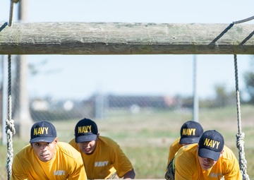 201014-N-TE695-0057 NEWPORT, R.I. (Oct. 14, 2020)  Navy Officer Candidate School (OCS) conducts battle stations