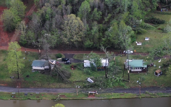 SCARNG LUH-72A Lakota supports local authorities after tornadoes hit in SC