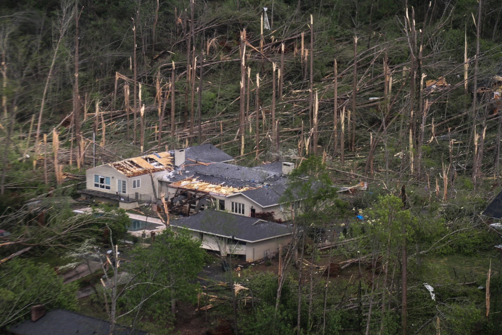 SCARNG LUH-72A Lakota supports local authorities after tornadoes hit in SC