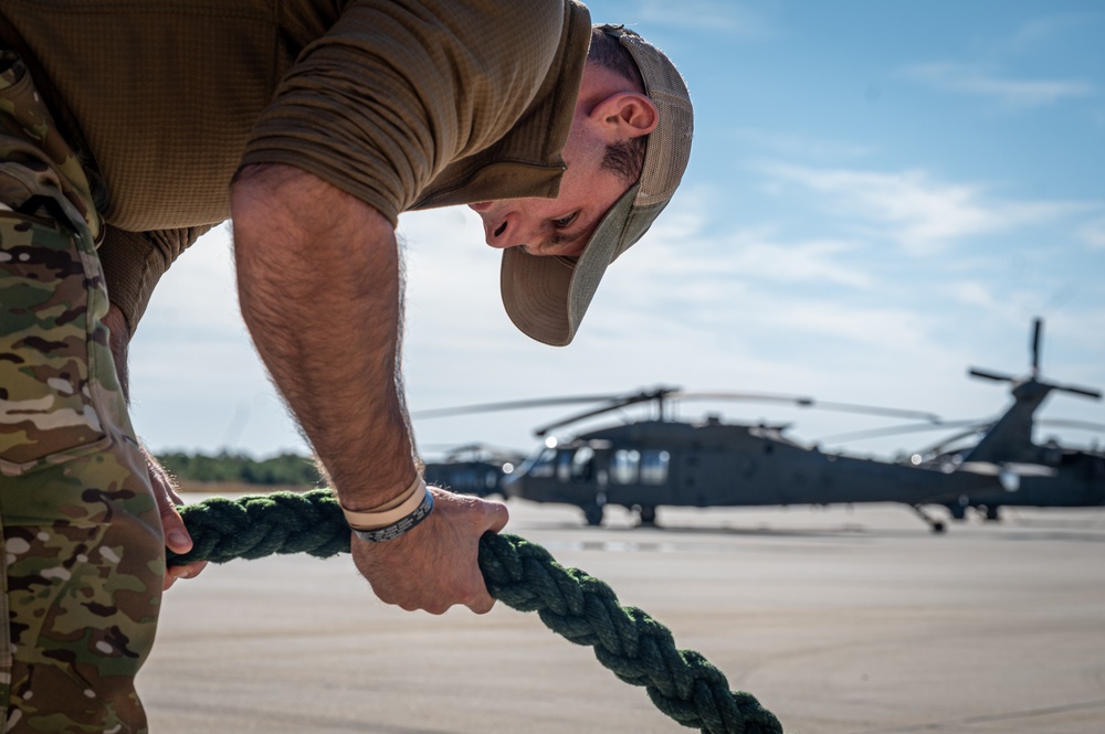 227th Air Support Operations Squadron Fast Rope Training