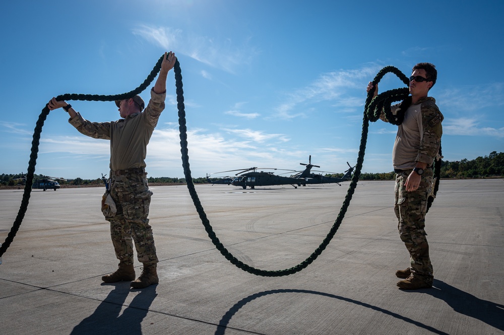 227th Air Support Operations Squadron Fast Rope Training