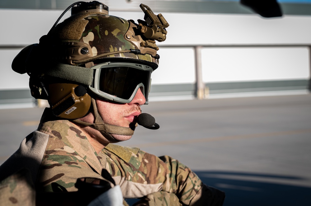 227th Air Support Operations Squadron Fast Rope Training