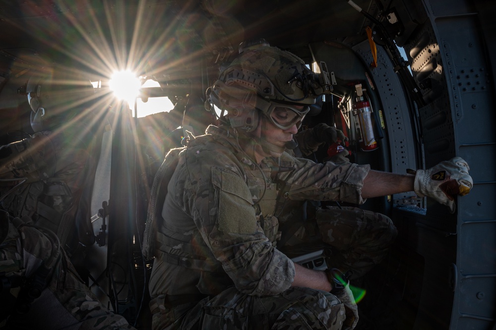 227th Air Support Operations Squadron Fast Rope Training