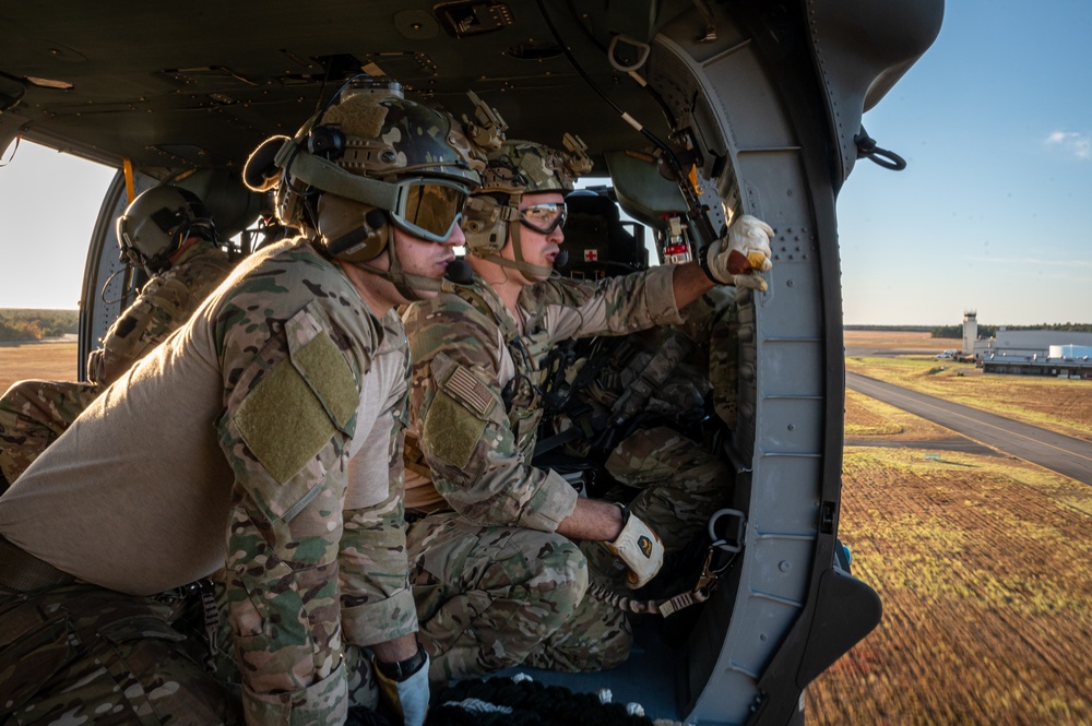 227th Air Support Operations Squadron Fast Rope Training