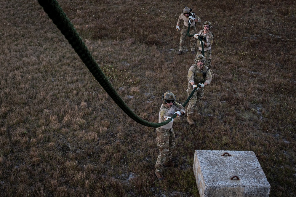 227th Air Support Operations Squadron Fast Rope Training