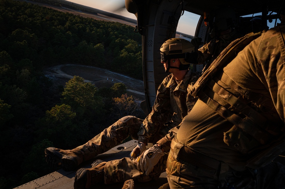 227th Air Support Operations Squadron Fast Rope Training