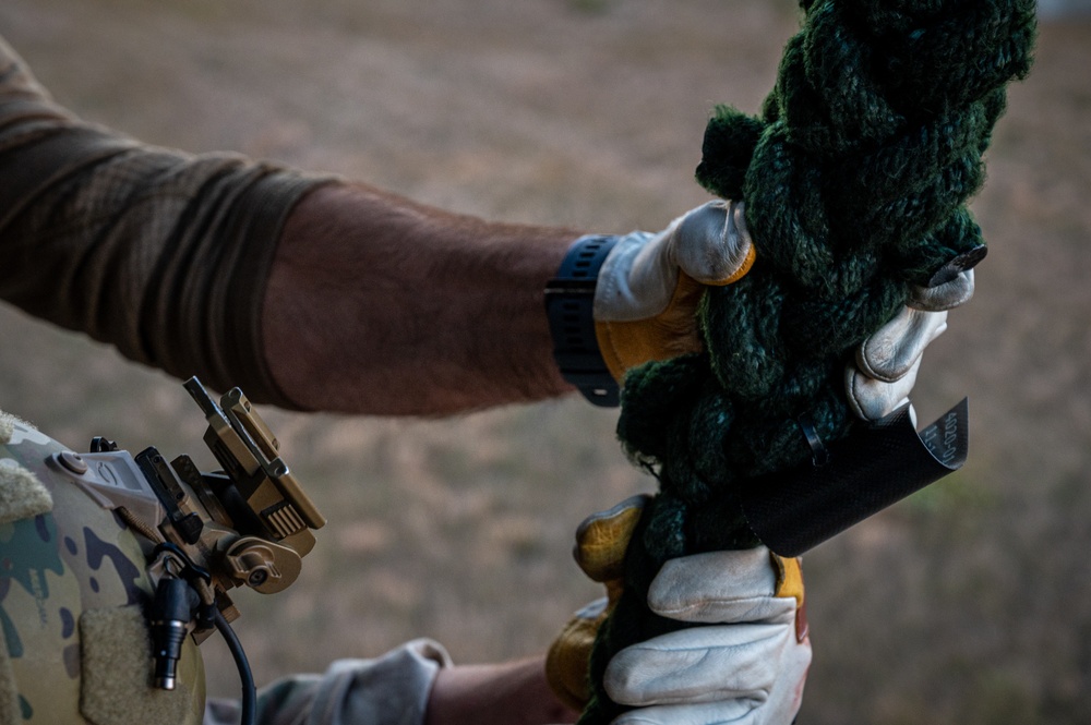 227th Air Support Operations Squadron Fast Rope Training