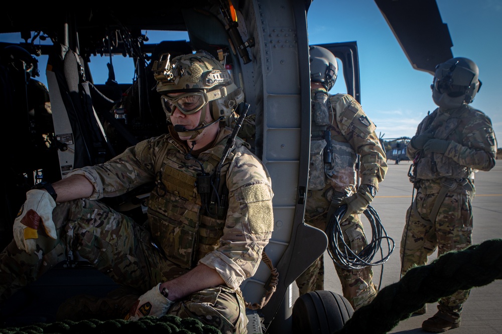 227th Air Support Operations Squadron Fast Rope Training