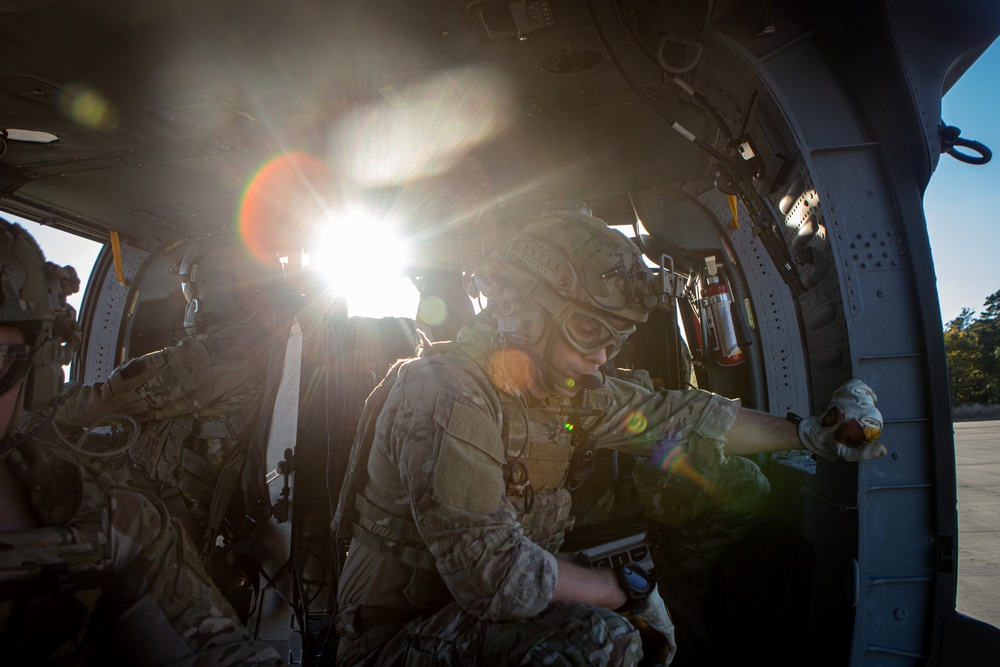 227th Air Support Operations Squadron Fast Rope Training