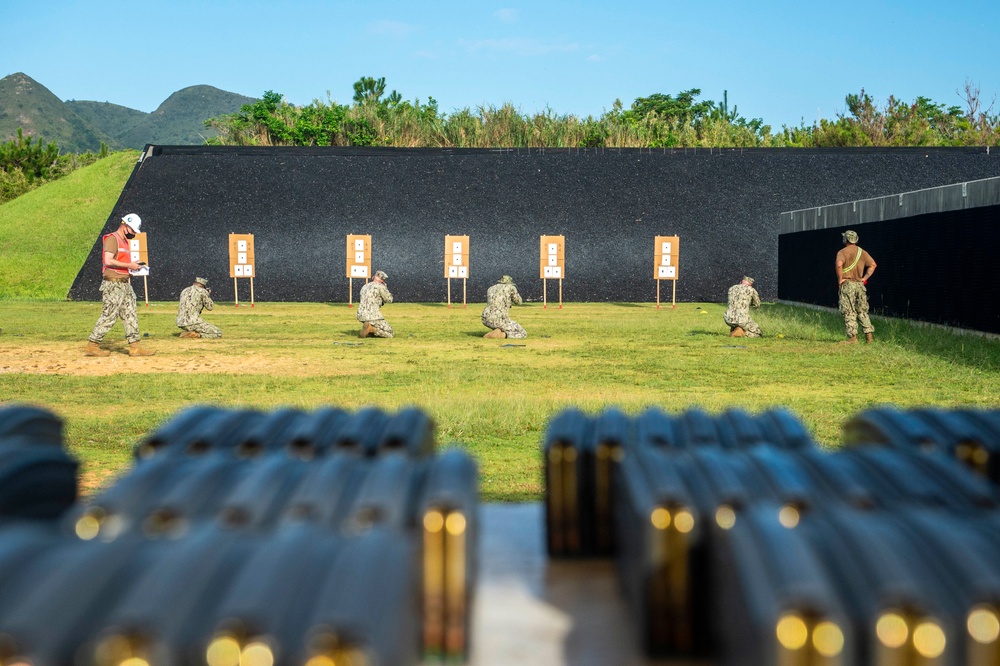 Seabees qualify with M4 rifles in Okinawa, Japan