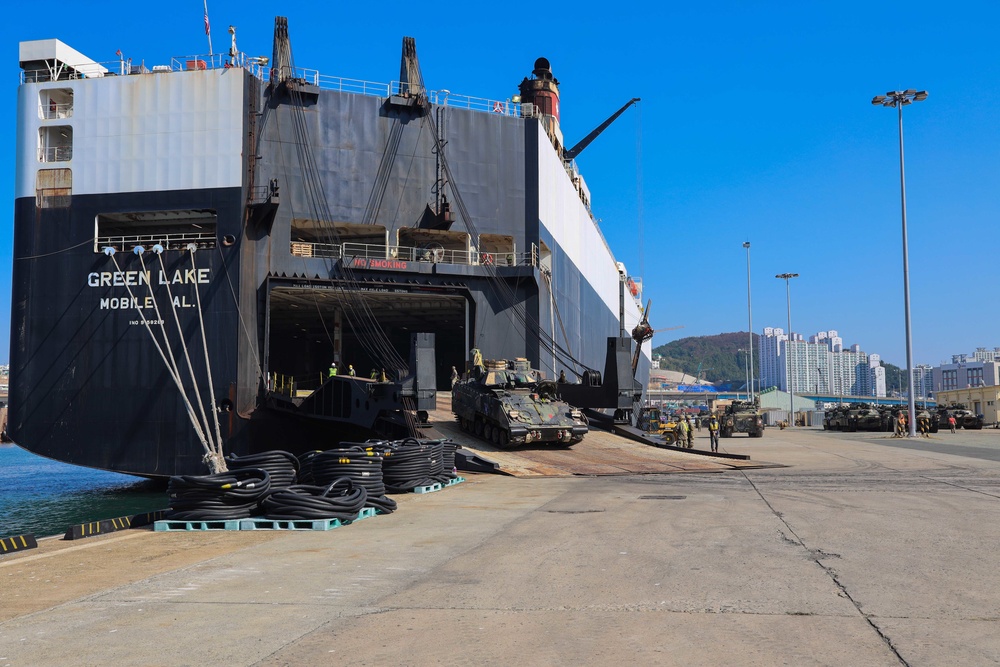 Raider Brigade equipment arrives in Korea