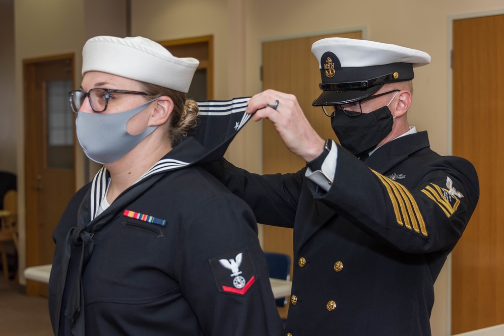 Dress Blues Inspection at Naval Air Facility Atsugi