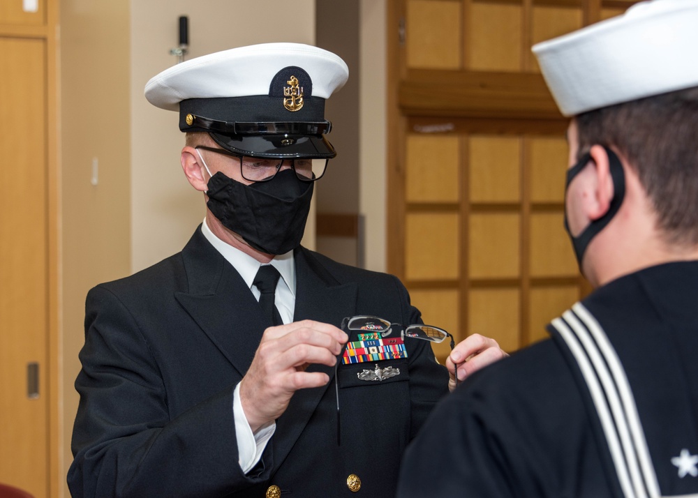 Dress Blues Inspection at Naval Air Facility Atsugi