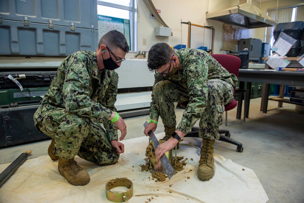 NMCB-3 Seabees Conduct Soil Test for G/ATOR Housing Project