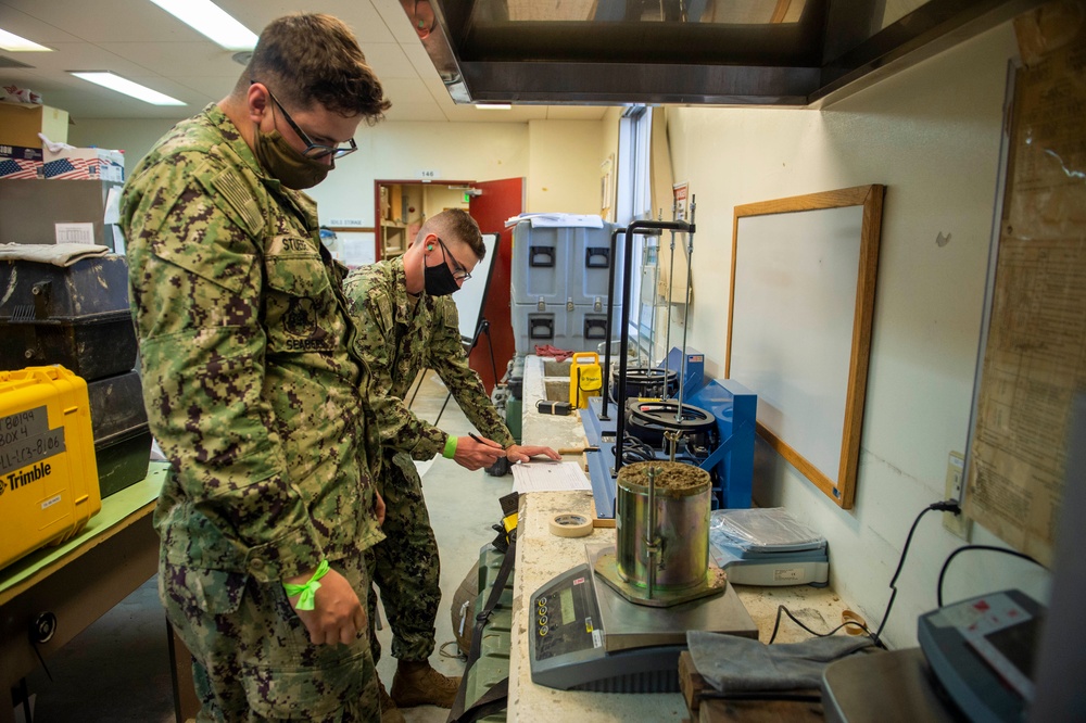 NMCB-3 Seabees Conduct Soil Test for G/ATOR Housing Project