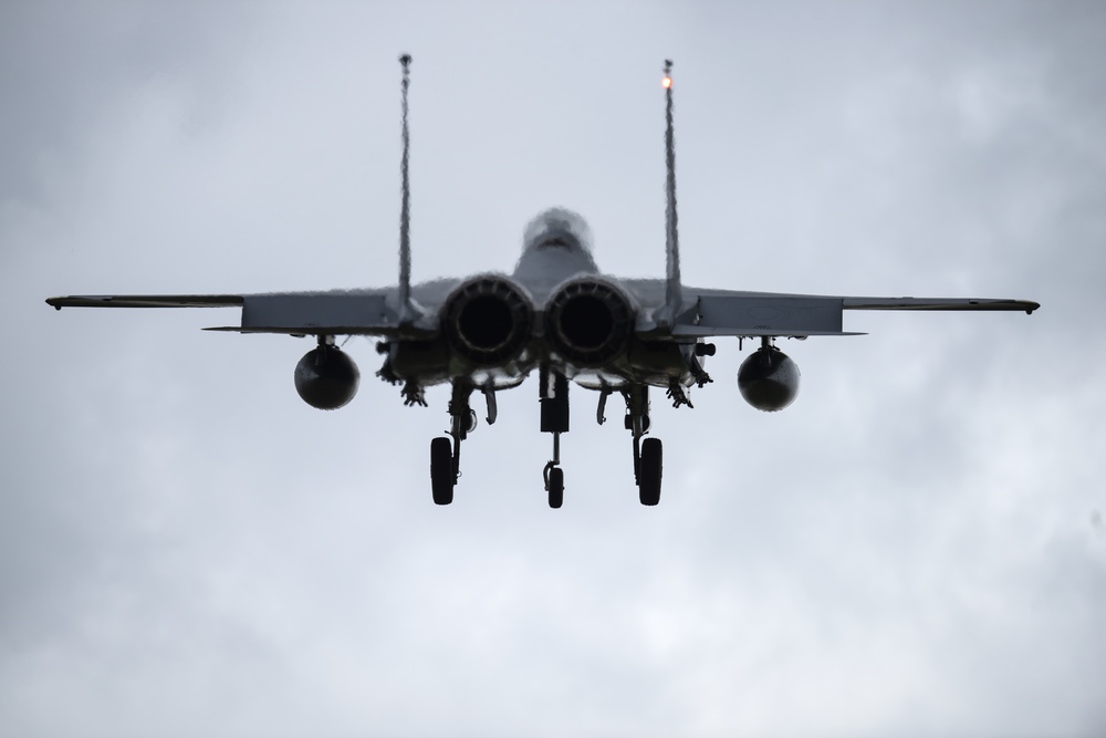 Eagles in the air at RAF Lakenheath