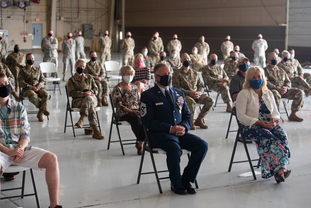 Chief Master Sgt. Patrick Armstrong retirement ceremony Sept. 12, 2020