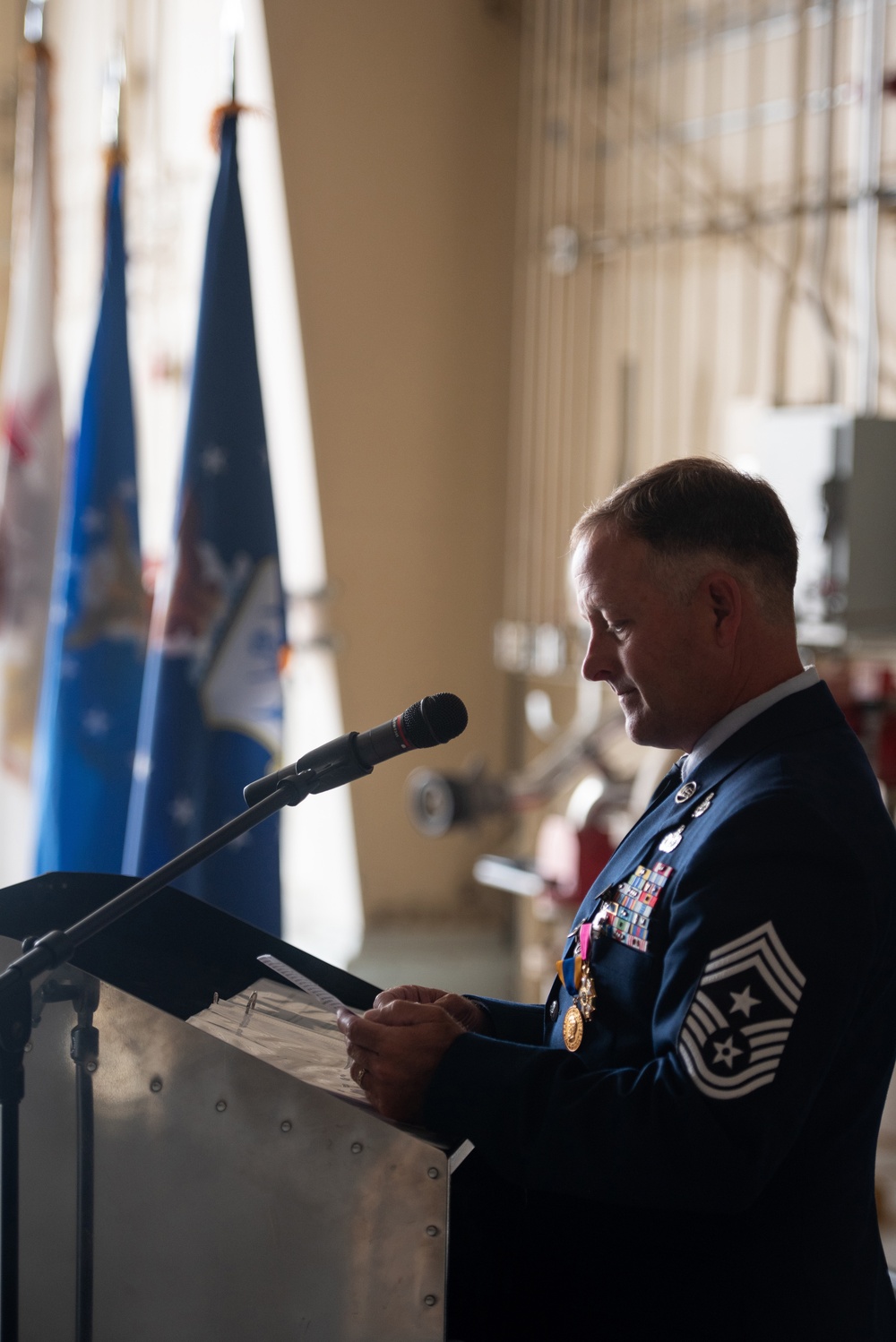 Chief Master Sgt. Patrick Armstrong retirement ceremony Sept. 12, 2020