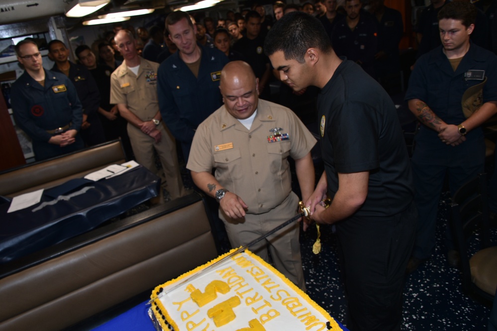 USS PHILIPPINE SEA DEPLOYMENT/245TH NAVY BIRTHDAY