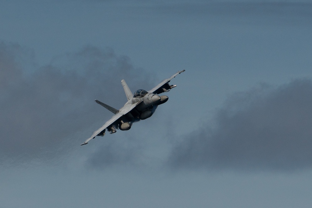 Strike Fighter Squadron (VFA) 102 Conducts Fly-by