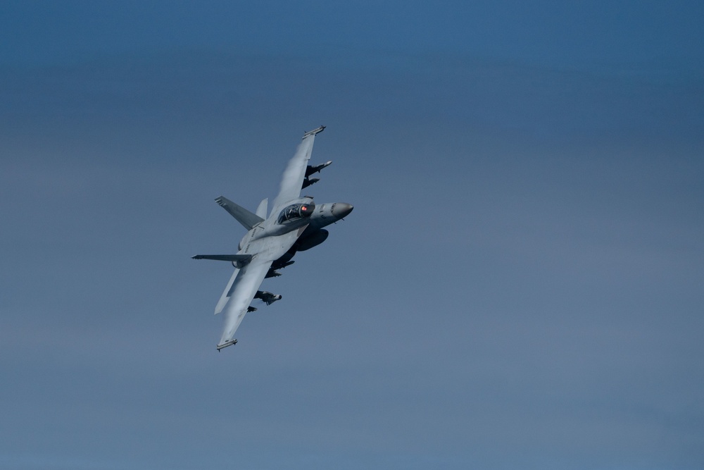 Strike Fighter Squadron (VFA) 102 Conducts Fly-by