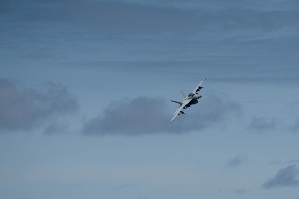 Strike Fighter Squadron (VFA) 102 Conducts Fly-by