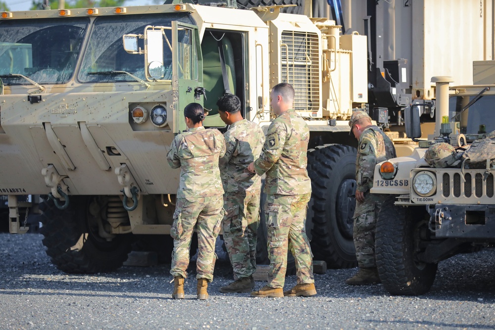 Lifeliner Soldiers Conduct Vehicle Maintenance