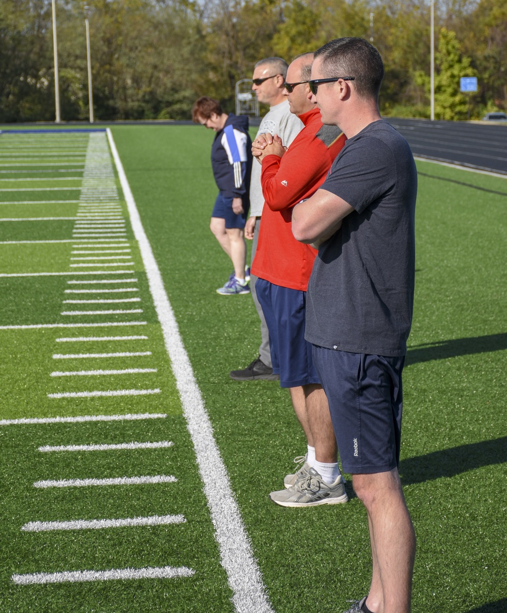 442d Fighter Wing Leaders try out new HAMR fitness assessment