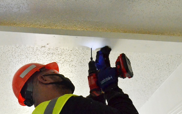 Partial ceiling collapses spark remediation project