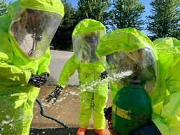 Grissom Airmen undergo Hazardous Materials training