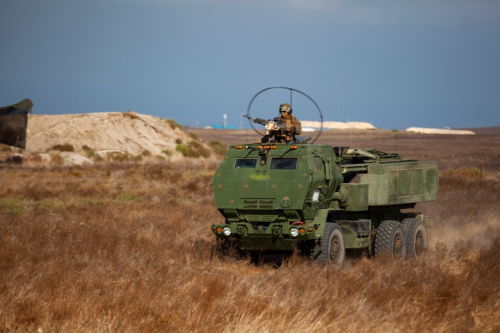 15th MEU Marines conduct simulated HIMARS mission at San Clemente Island
