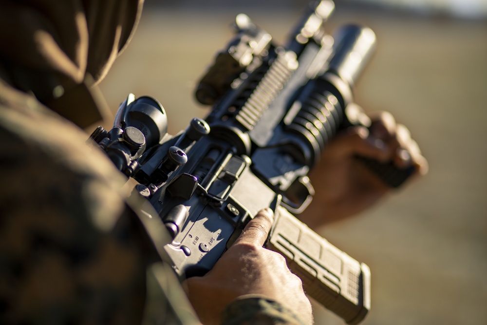 1st ANGLICO Marines conduct a rifle range during Exercise Red Flag-Alaska