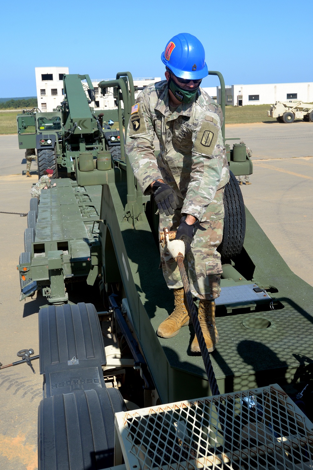 NC Guard Transportation Company Trains with Airborne Peers at Fort Bragg