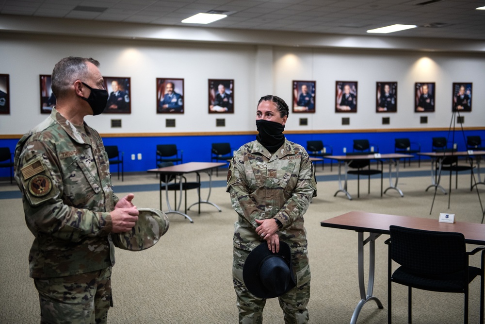 AETC command chief visits the 37th Training Wing
