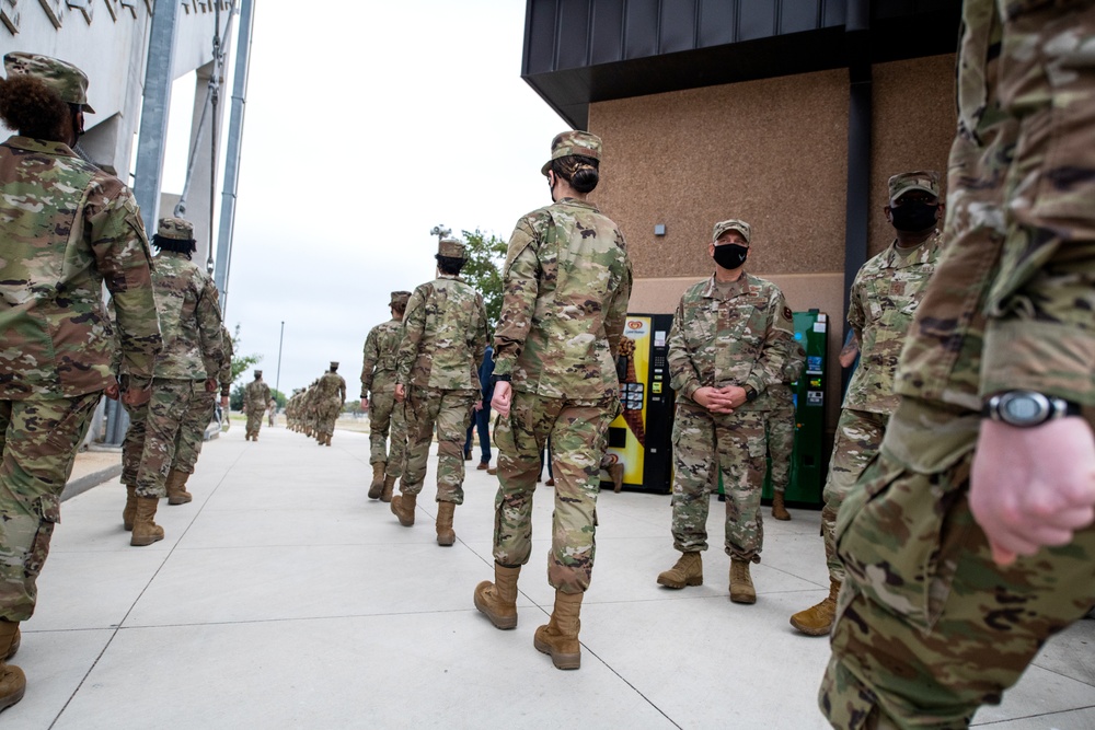 AETC command chief visits the 37th Training Wing