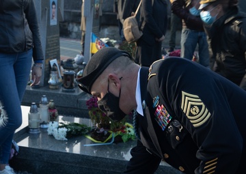 Task Force Soldiers stand with Ukrainian partners on Defender’s Day
