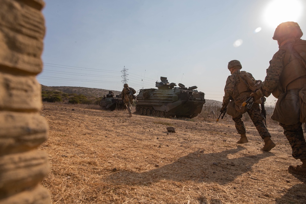 1st Battalion 1st Marines conduct mechanized during V11's MCCRE