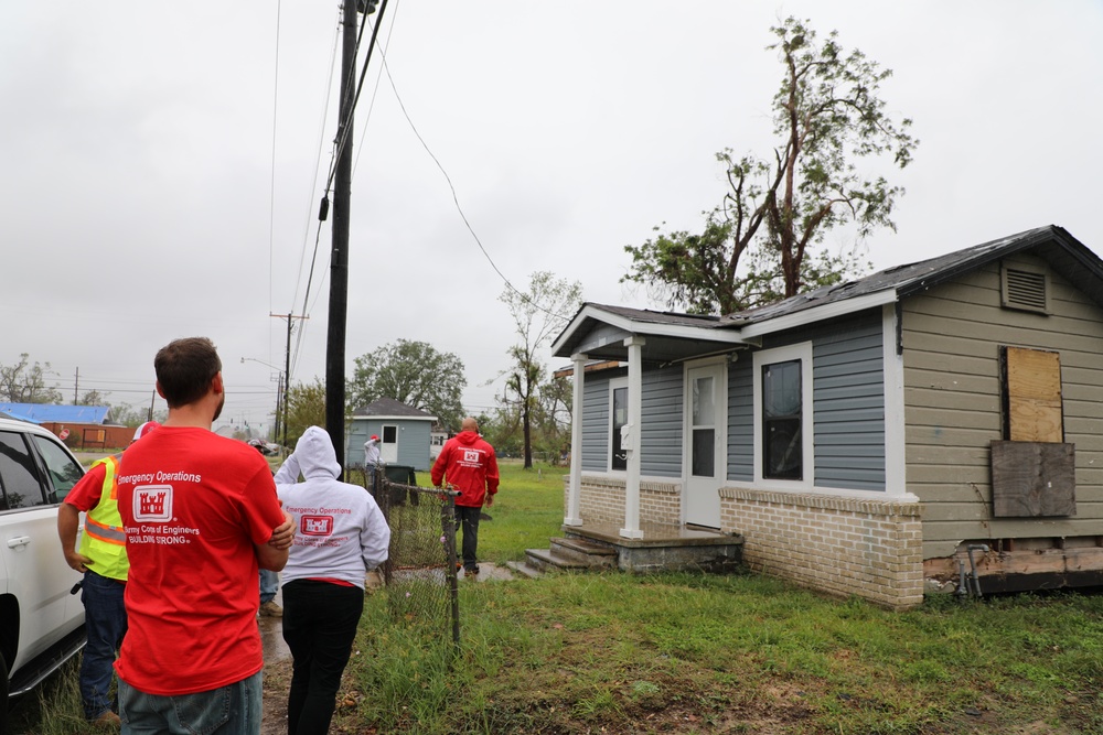 U.S. Army Corps of Engineers blue roofs stay intact post Hurricane Delta