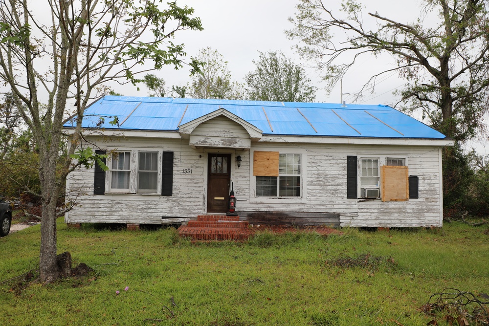 U.S. Army Corps of Engineers blue roofs stay intact post Hurricane Delta