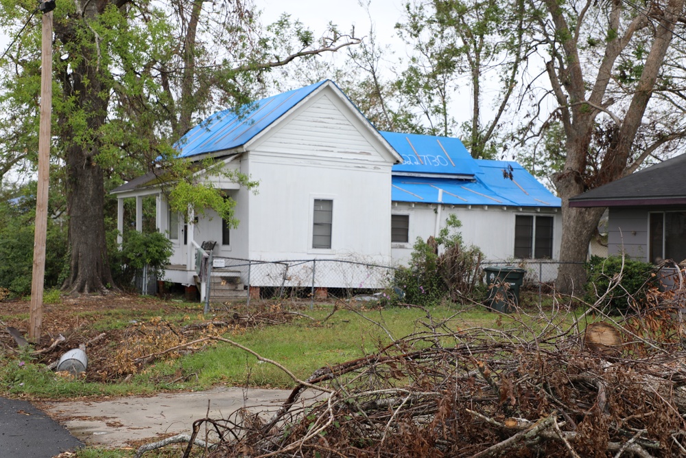 U.S. Army Corps of Engineers blue roofs stay intact post Hurricane Delta