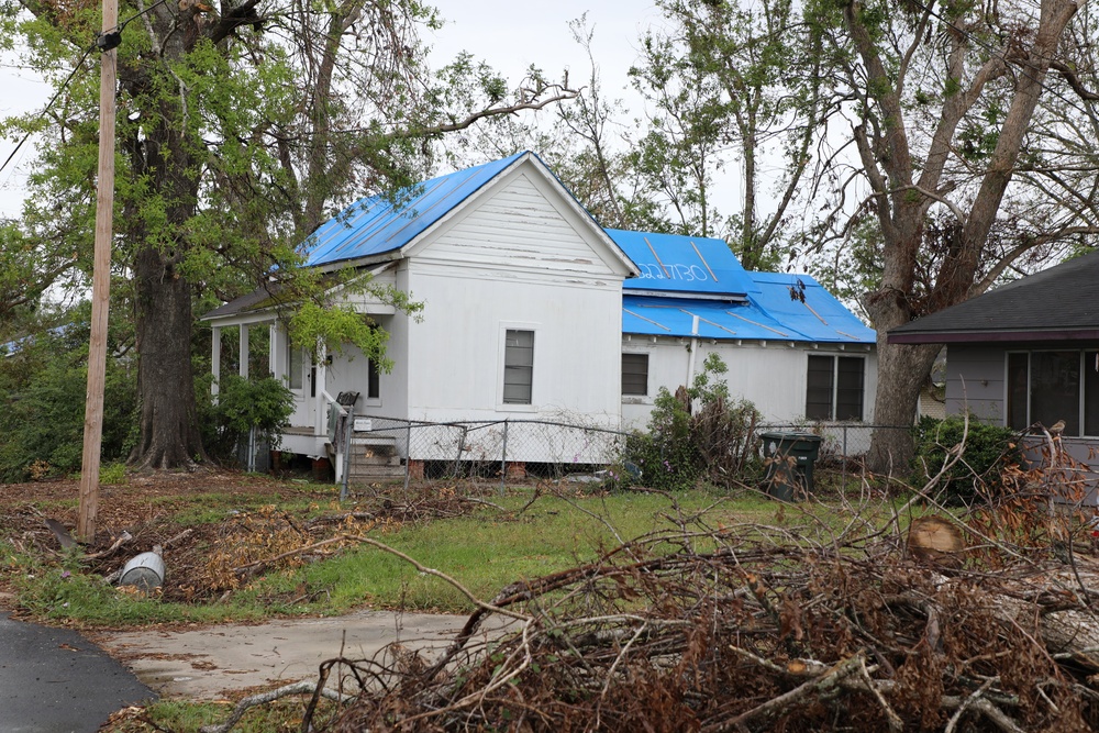 U.S. Army Corps of Engineers blue roofs stay intact post Hurricane Delta