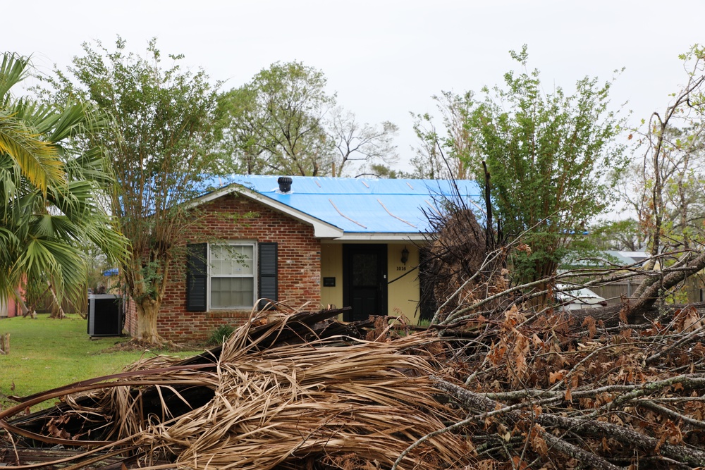 U.S. Army Corps of Engineers blue roofs stay intact post Hurricane Delta