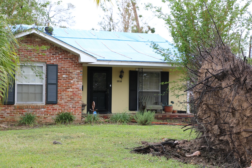 U.S. Army Corps of Engineers blue roofs stay intact post Hurricane Delta