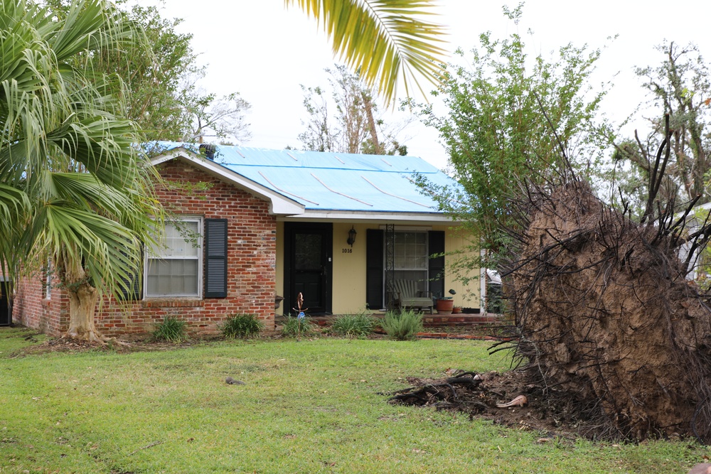 U.S. Army Corps of Engineers blue roofs stay intact post Hurricane Delta